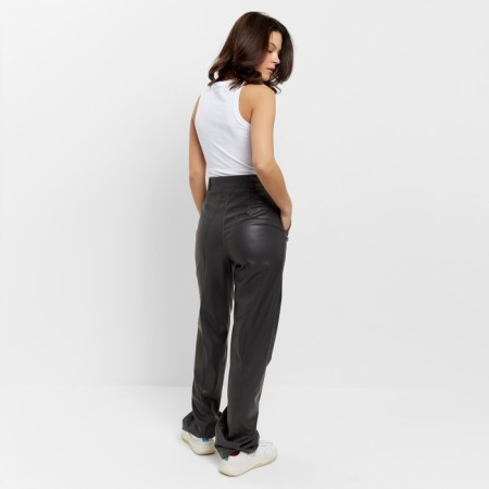 Women's pants (eco -leather) minku: eco leather graphite color, size 42-2