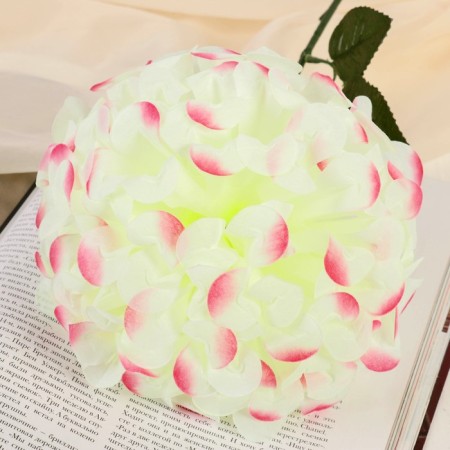 Artificial flowers "Royal geranium" 16x60 cm, yellow-pink-1