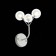 Sconces st. SL376.501.03. Demele. 3x2 W, G4 LED, 350 LM, 15x20 cm, white color