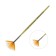 Brush fan synthetics, hana fantasize No. 2 (hair length 25 mm), short matte handle