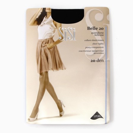Female tights Belle 20, black color (nero), river 2
