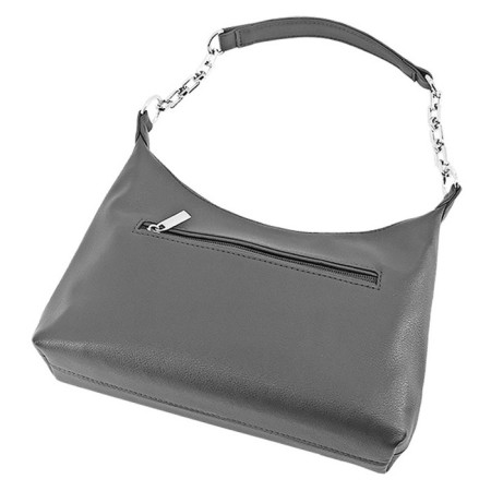 Women's bag B2788-05110, gray color, artificial leather, 27x9x16 cm-2
