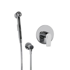 Fixer for the bidet Wasserkraft A06157, with a hygienic shower, a hose 100 cm, brass, chrome