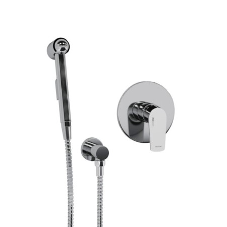 Fixer for the bidet Wasserkraft A06157, with a hygienic shower, a hose 100 cm, brass, chrome