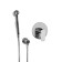 Fixer for the bidet Wasserkraft A06157, with a hygienic shower, a hose 100 cm, brass, chrome