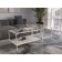 Table Journal Duet, 941 (488) x488 (544) x457 (500), white Muar/Metropolitan Gray/Glass