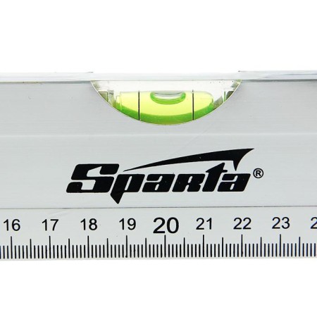 Aluminum level 400 mm Sparta, 3 eye, ruler-2