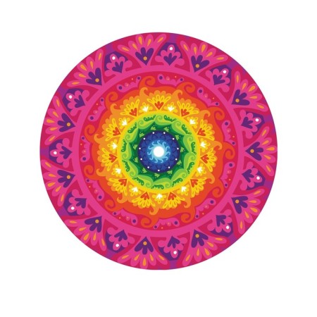 Pareo and beach rug "Chakr colors", d = 150 cm-1