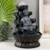 The desktop fountain from the network, backlight "Buddha in gray under waterfalls" 20.5x20.5x30 cm