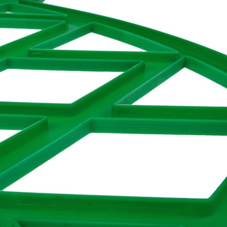 Decorative fence, 35 × 232 cm, 4 sections, plastic, green, Modern, Greengo-9