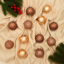 Set of balls plastic D-6 cm, 12 pcs 
