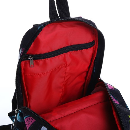 Baby backpack on lightning, 2 outer pockets, black color-3