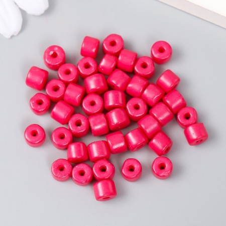 Beads for creativity plastic cylinder "Fuchsia" mix set 20 grams 0.6x0.6x0.5 cm-1