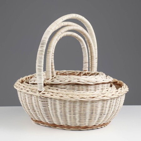 Camping set, 4 pcs, 34 × 30 × 13/33, 32 × 25 × 12/29, 27 × 21 × 10/25, 23 × 18 × 9/22 cm, rattan-2