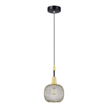 Suspension EVOLUCE. Sle1137-403-01. ELITIS. 1x60 W, E14, 14x14x17.5 cm, black color, golden-2