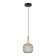 Suspension EVOLUCE. Sle1137-403-01. ELITIS. 1x60 W, E14, 14x14x17.5 cm, black color, golden