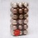 Set of balls plastic D-4 cm, 36 pcs "disco assorted" brown