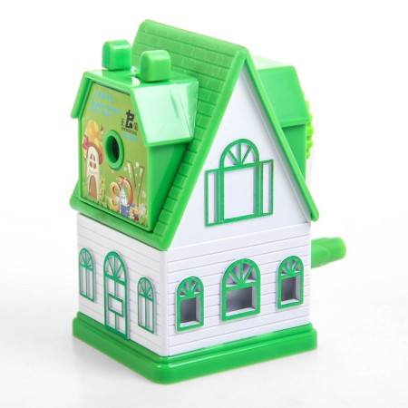 Mechanical sharpener with a "house" container, mix-6