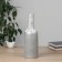 VAZA Ceramics Table "Brigham" Botyl, D-3CM, H-30.5x9.5 cm, white-gray