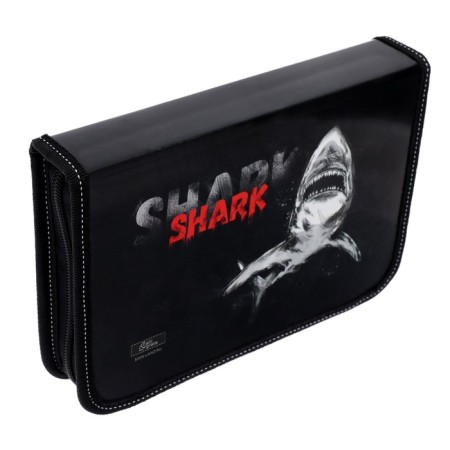 Penal 1 section, 140 x 205 x 38 mm, 2 folding strips, calligrata 30p32_2v "Shark", laminated cardboard-2