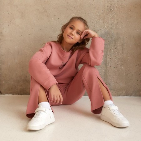 Kidsa (sweatshirt, trousers) minku Terracotta color, height 134-7