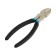 Tundra side sides, nickelled, rubberized handles, 160 mm