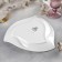 Porcelain platele triangular wilmax ariela, d = 25.5 cm, white color