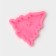 Mold "Christmas tree", silicone, 10 × 9.5 × 1 cm, pink color