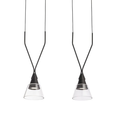 Suspension lamp Maytoni P063PL-02B, GU10, 2x40 W, 600X147X1497 mm, black-2