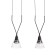 Suspension lamp Maytoni P063PL-02B, GU10, 2x40 W, 600X147X1497 mm, black