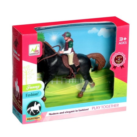 Set of a game horse with a doll, with accessories-8