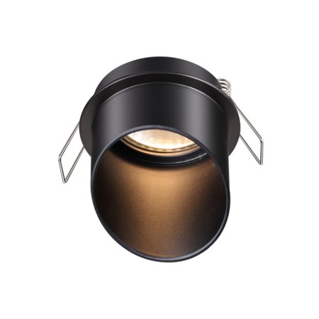 Lamp built -in Novotech. Butt, 50W, GU10, 67x68x68 mm, black color-1