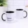 Named mug, sublimation "Vovans", black bottom
