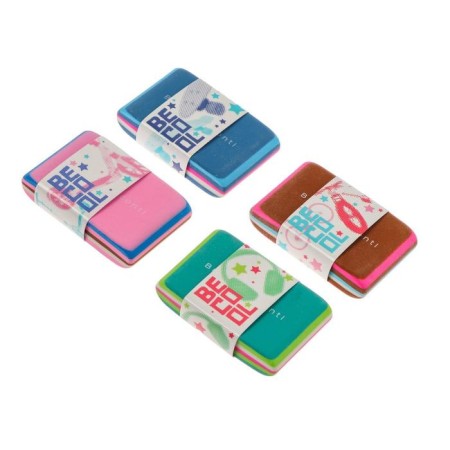 Happygraphix Sandwitch Eraser, rectangular, mix-1