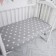 Sheet on the elastic band "Stars on the gray", size 60x120 cm