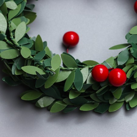 Liana is artificial for decor "Leaves with berries", 3 meters, 13 × 13 × 2 cm-3