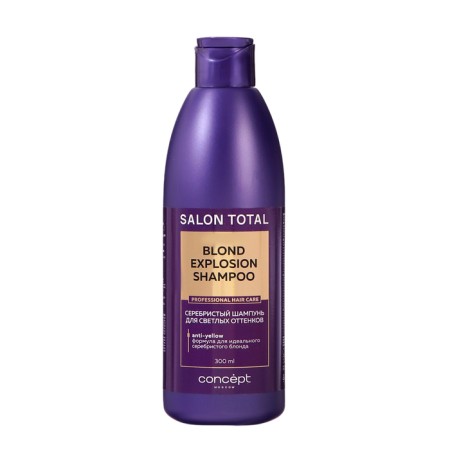 Silver shampoo for light shades Concept Anti-Yellow Effect, 300 ml