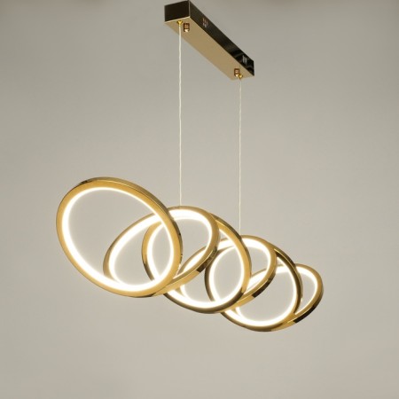 Lamp with DDD "Jasper" LED 80W 3000-6000k gold 105x25x24.5-124 cm-1