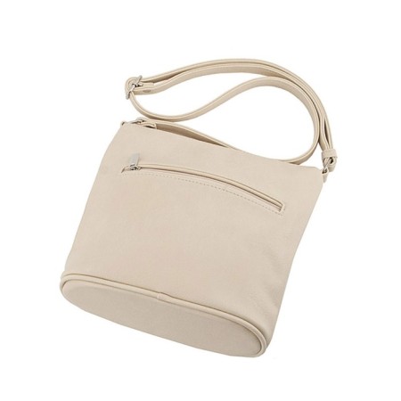 Female bag, artificial leather, beige 22x11x24 cm-1