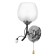 Sconces "Alira" 1x40W E27 Black-chrom 18x15x18 cm.