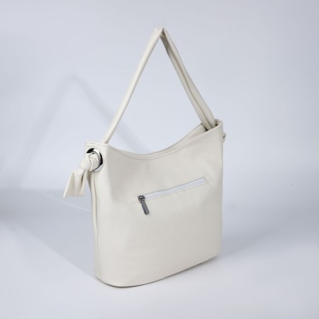 Lugus bag, 2 external pockets, white color-1