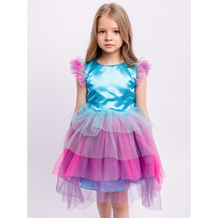 Платье для девочки «Мелоди», рост 104 см, цвет бирюзовый-2