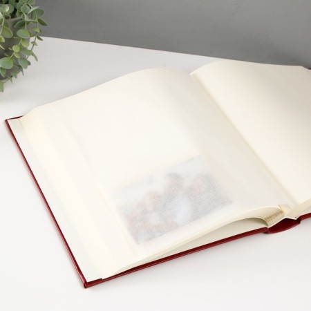 Photo album 29x32 cm. 50 sheets, "Classic" burgundy, claim. leather-4