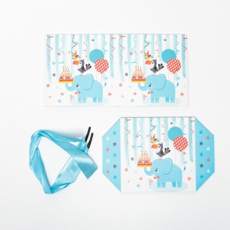 Self -assembly box "Children's" elephant 10x10x10 cm-4