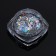 Sequins for the decor "Star Night", holographic, silver color