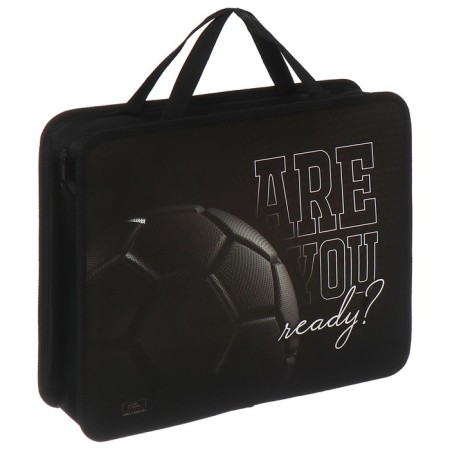 Folder with A4 handles, 330 x 260 x 75 mm, plastic, handle, calligrata "ball"-1