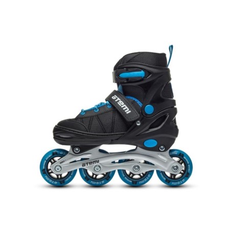 Roller skates sliding ATEMI AIS01BS, PU64, 82A, ABEC-7, black-blue color, size S 30-33-1