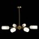Ceiling Ceiling ST LUCE. SL1180.202.06. Treviso. 6x40 W, E14, 100x100x65 cm, golden color