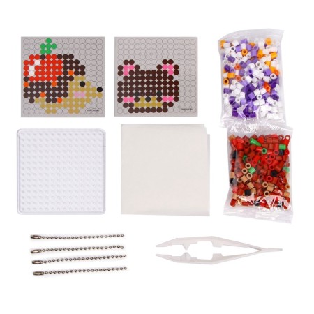 Thermalmosaic "Forest animals" with tweezers, key fob-4