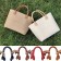 Handles for bag, pair, 44 ± 1 × 1 cm, black color
